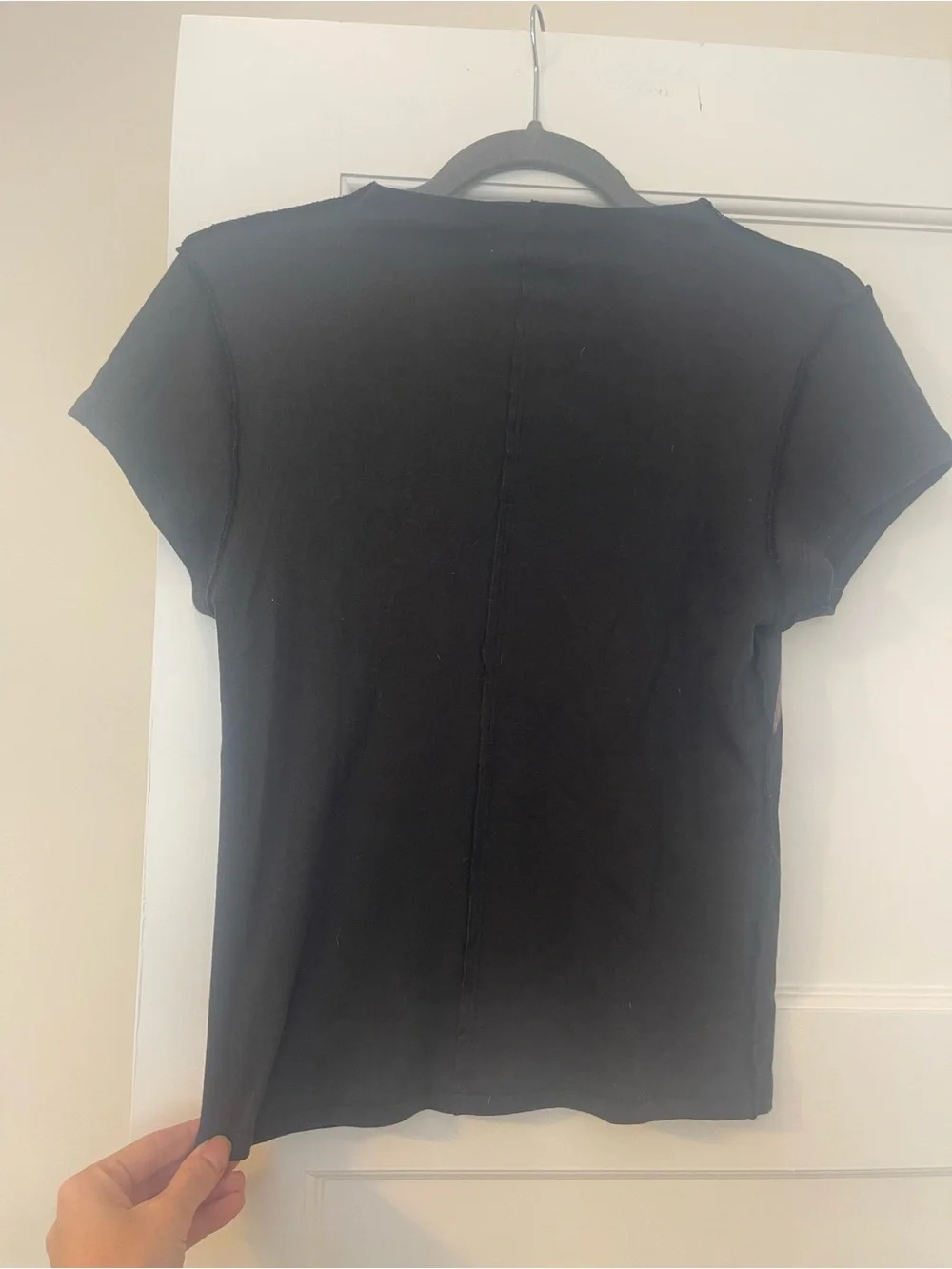 Free People Black Tee with Taupe Bird Graphic - Picture 5 of 5